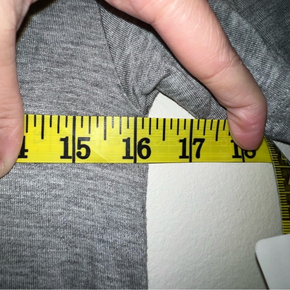 ANDREA Gray Lace-Up casual Dress pink emu grommets new net short sleeve - Picture 9 of 9